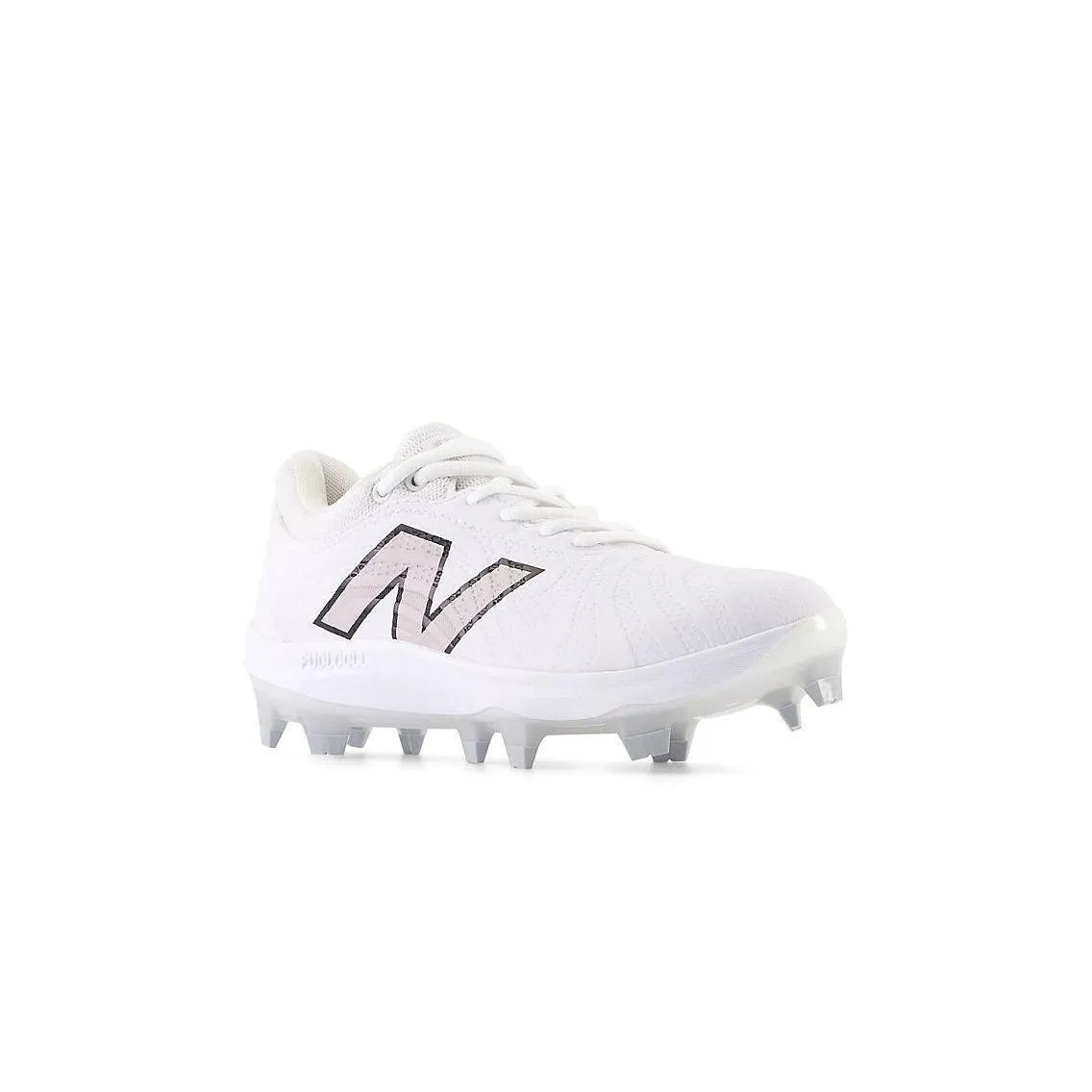 New Balance Women's FuelCell FUSE v4 Molded Fastpitch Softball Cleats - Optic White/Raincloud - SPFUSEW4 No Tie