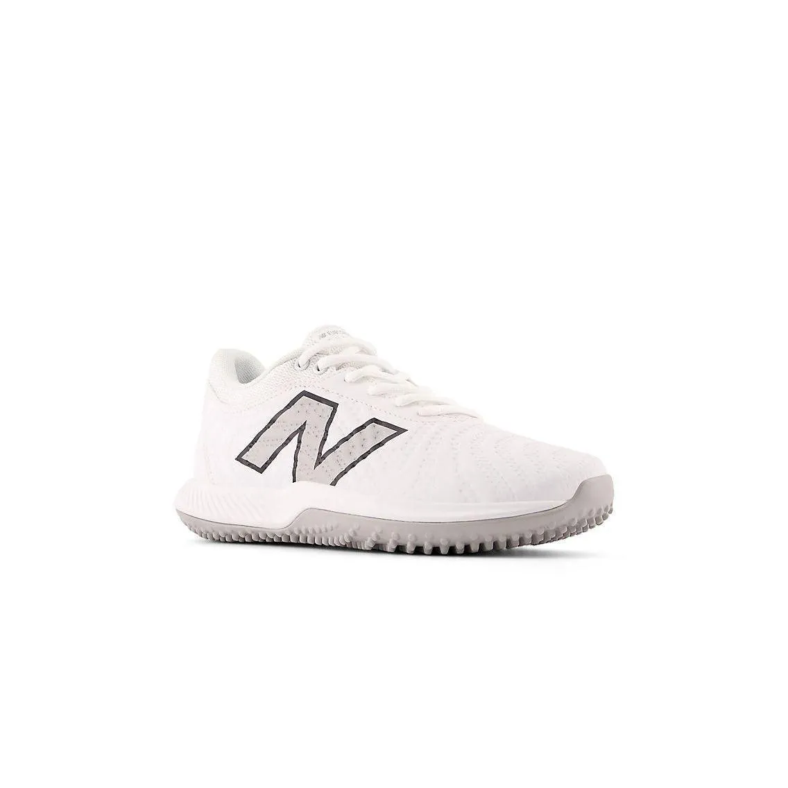 Quick Wear Neutral Finish New Balance Women's FuelCell FUSE v4 Turf Trainer Softball Shoes - Optic White/Raincloud - STFUSEW4