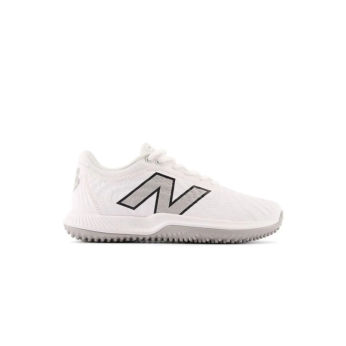 Sturdy Frame New Balance Women's FuelCell FUSE v4 Turf Trainer Softball Shoes - Optic White/Raincloud - STFUSEW4