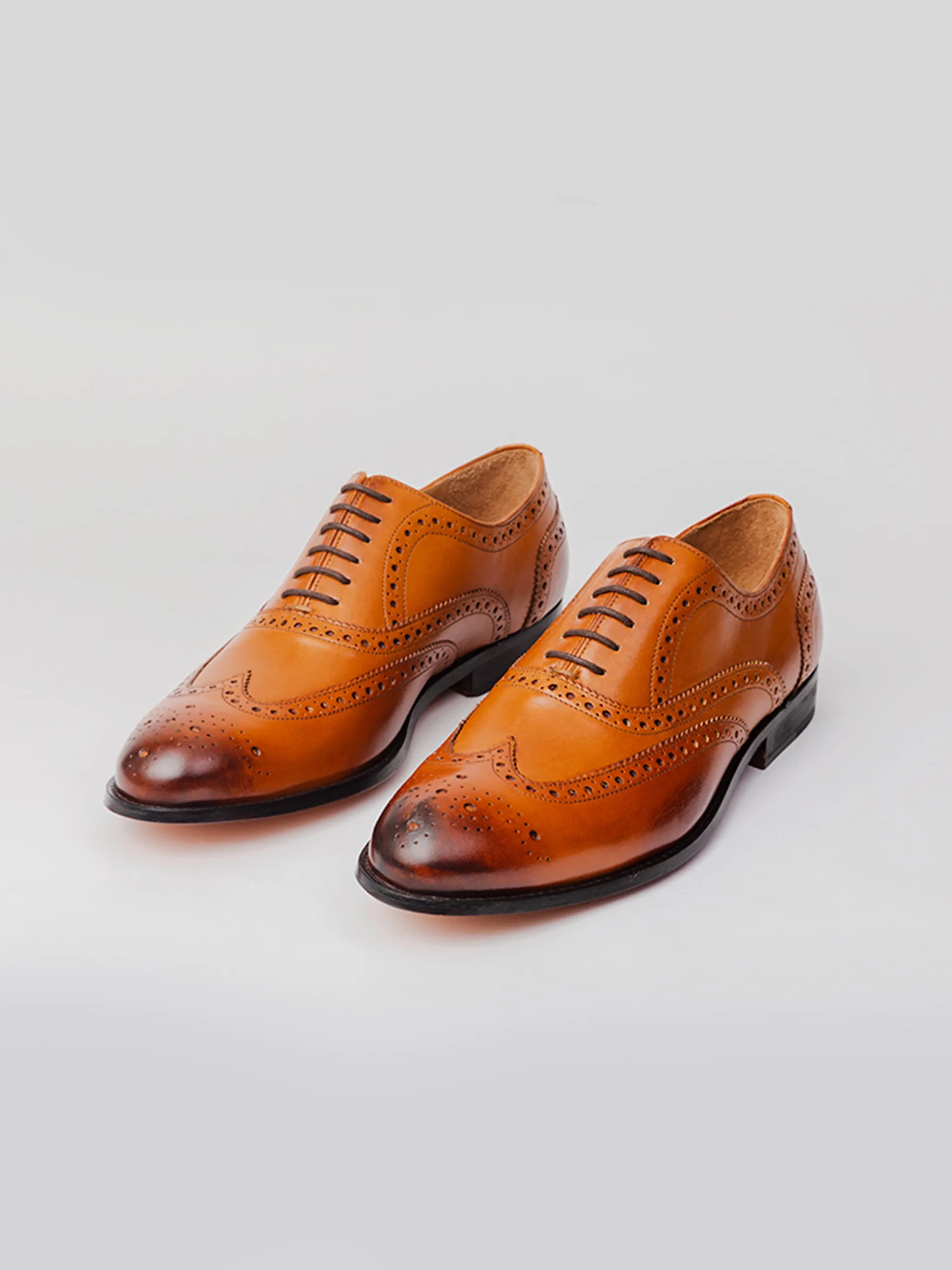 Minimal Oxfords Nicholas Wingtip Oxford - Tan