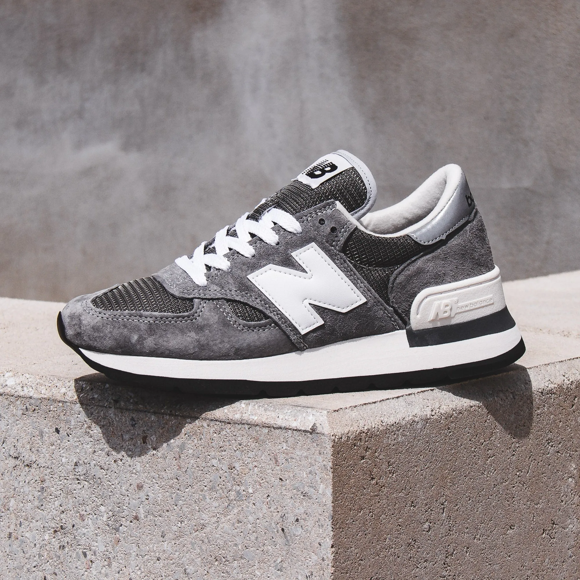 New Balance Men 990v1 Grey Made in USA M990GR1 Running Cushioning
