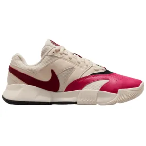 Nike Court Lite 4 Women's Tennis Shoes - Pale Ivory/Team Red-Sail-Black Performance Fit Smooth Walk