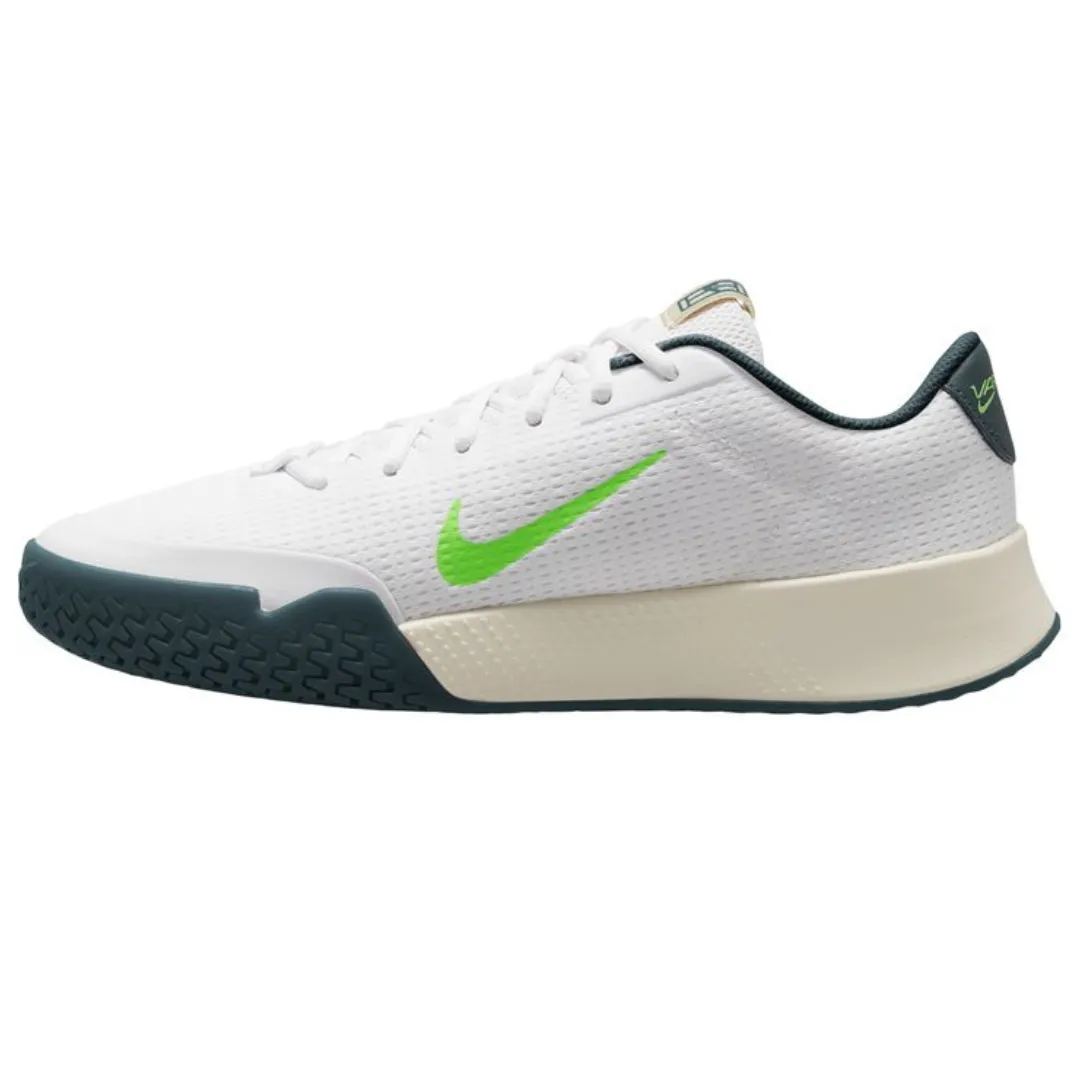 Nike Court Vapor Lite 2 White Green Strike - Deep Jungle Men's Hard Court Tennis Shoes On The Go Shock absorption