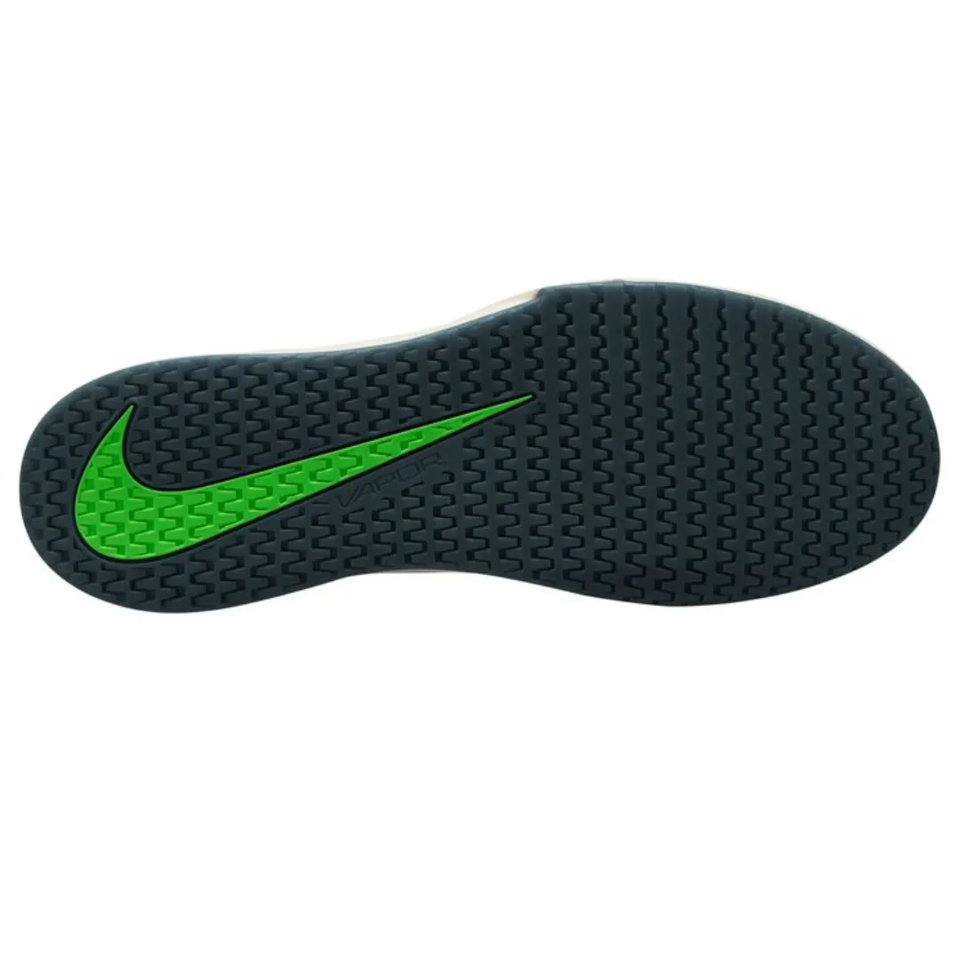 Nike Court Vapor Lite 2 White Green Strike - Deep Jungle Men's Hard Court Tennis Shoes Hybrid style Dynamic Sole