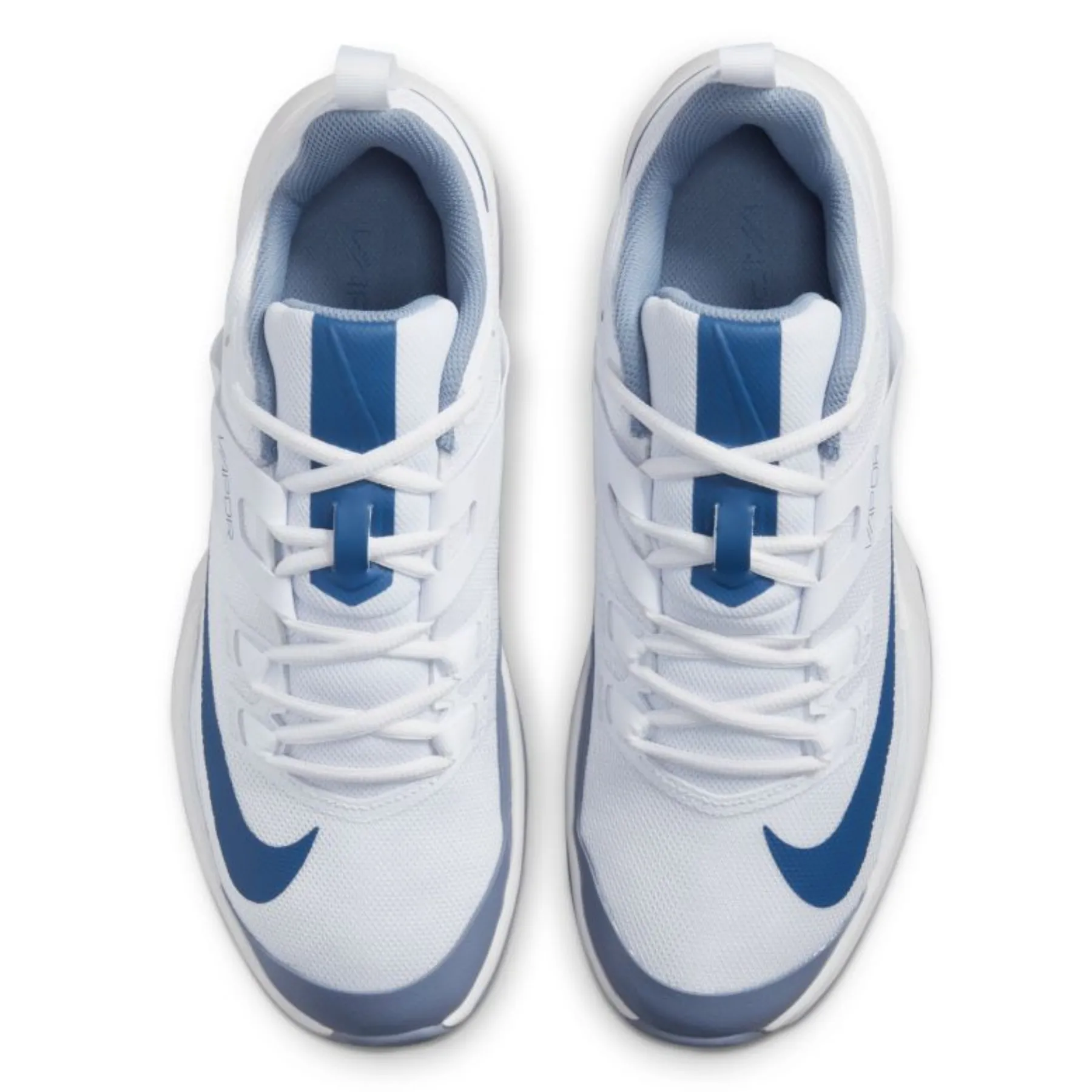 Nike Court Vapor Lite Mens Hard Court Tennis Shoes - White/Mystic Navy-Ashen Slate Foot alignment Recreational Athletes