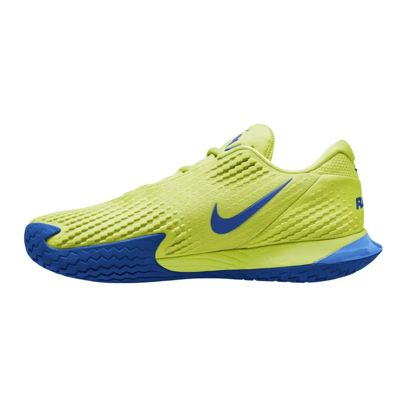 All Season Nike Court Zoom Vapor Cage 4 Rafa Lt Lemon Twist/Game Royal-Lt Photo Blue Men Hard Court Tennis Shoes -