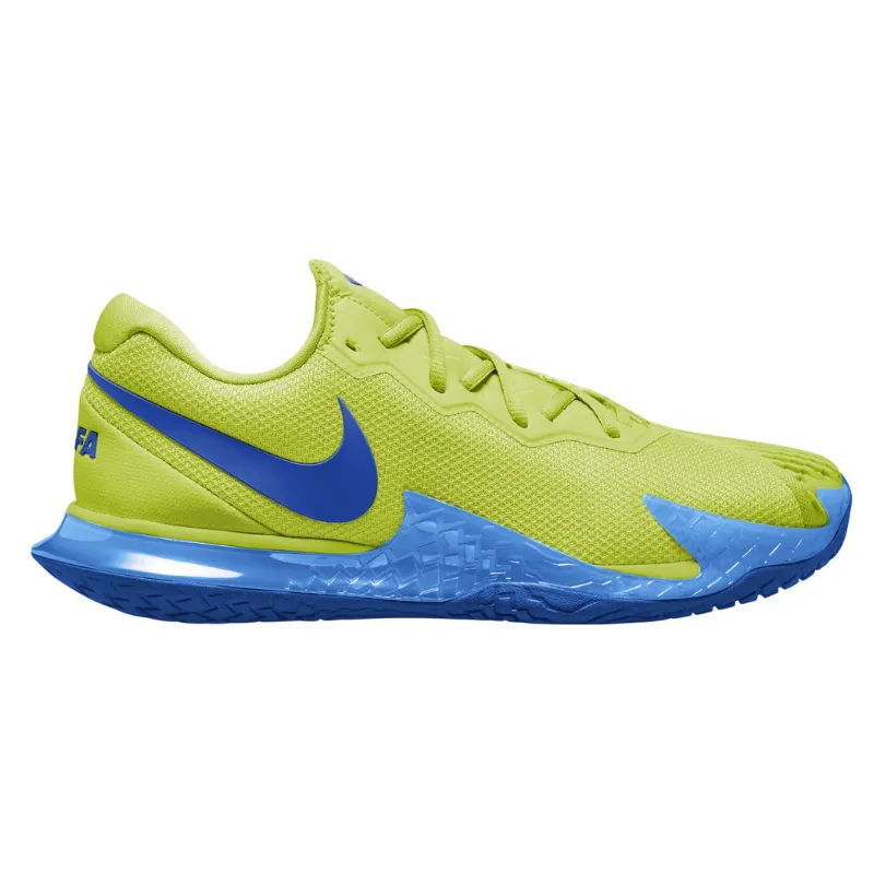 Nike Court Zoom Vapor Cage 4 Rafa Lt Lemon Twist/Game Royal-Lt Photo Blue Men Hard Court Tennis Shoes - On The Go