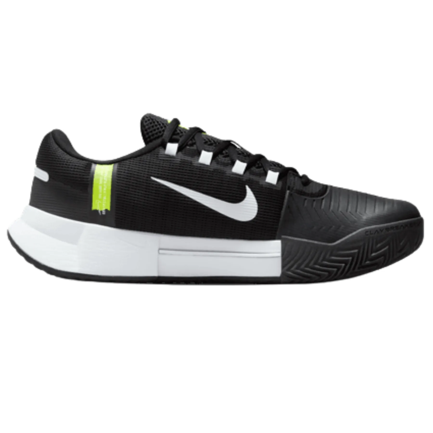 Nike Zoom GP Challenge 1 Mens Clay Court Tennis Shoes - Black/White Rubber Outsole