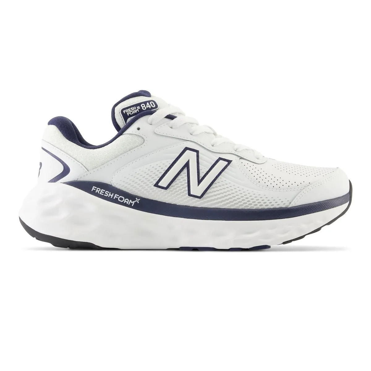 New Balance Men's MW840FW1 White/Navy Travel Ease Posture Friendly