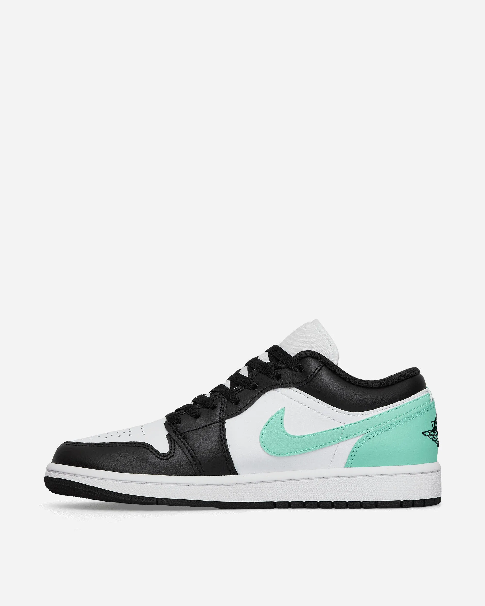 Summer Pick Air Jordan 1 Low Sneakers White / Black / Green Glow