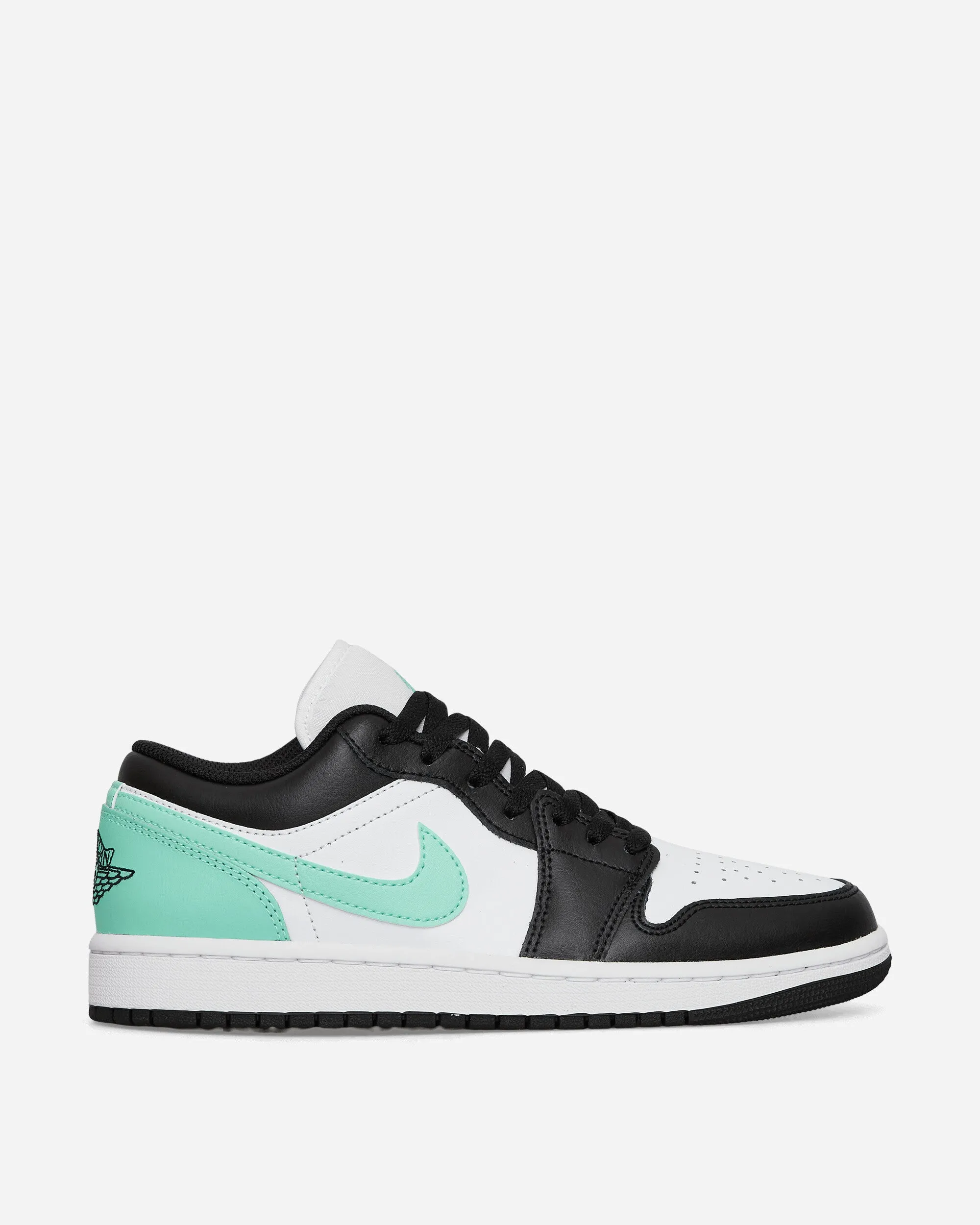 Air Jordan 1 Low Sneakers White / Black / Green Glow Tide Path