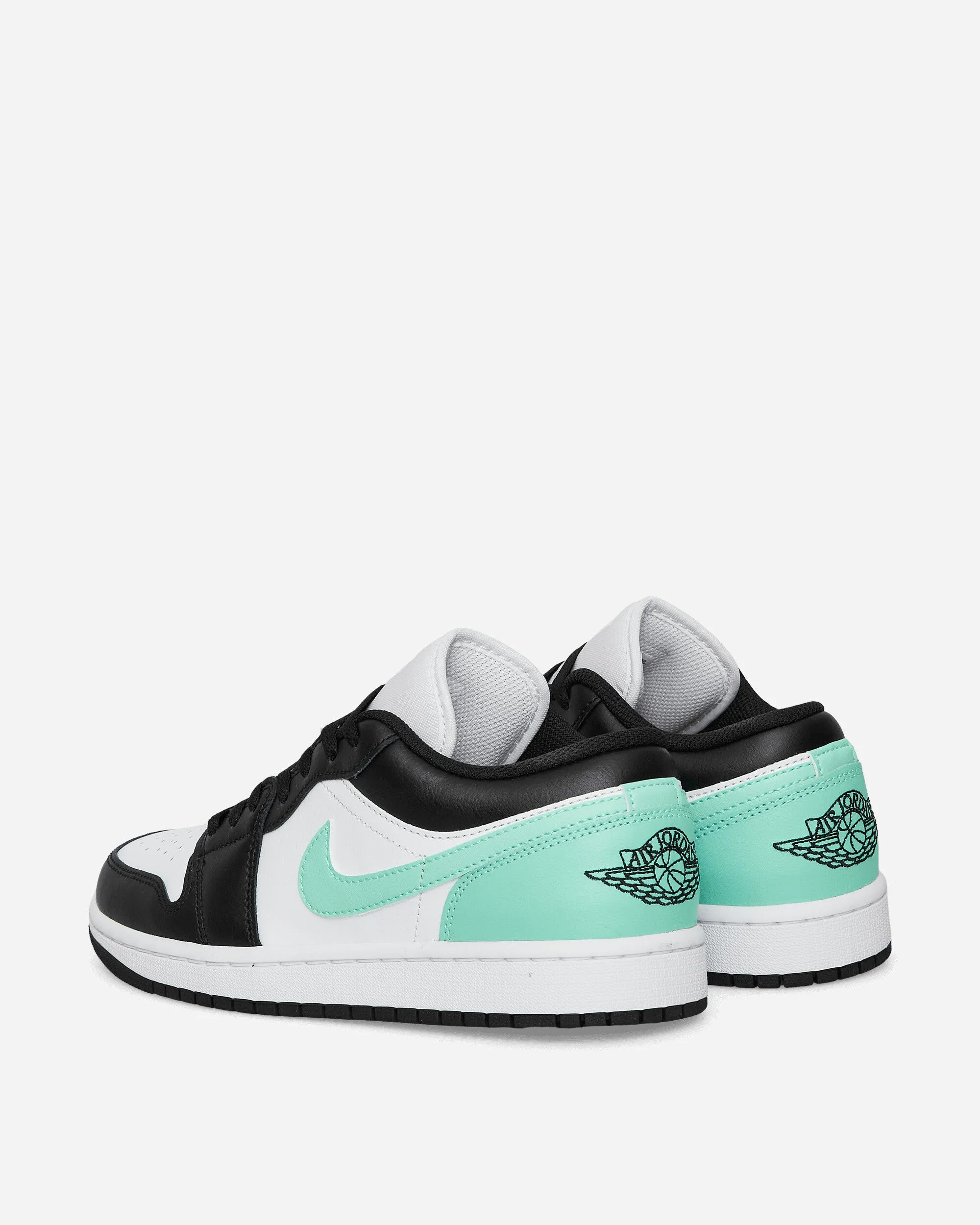 Air Jordan 1 Low Sneakers White / Black / Green Glow Art Fair Daily Style