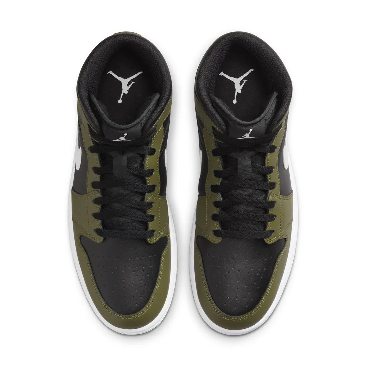 Air Jordan 1 Mid 'Sequioa' Elastic Material Run Fast