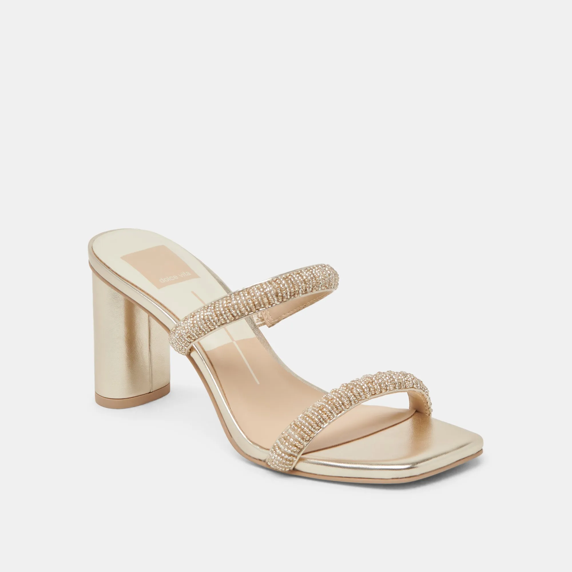 NOLAH HEELS GOLD MULTI BEADS Classic