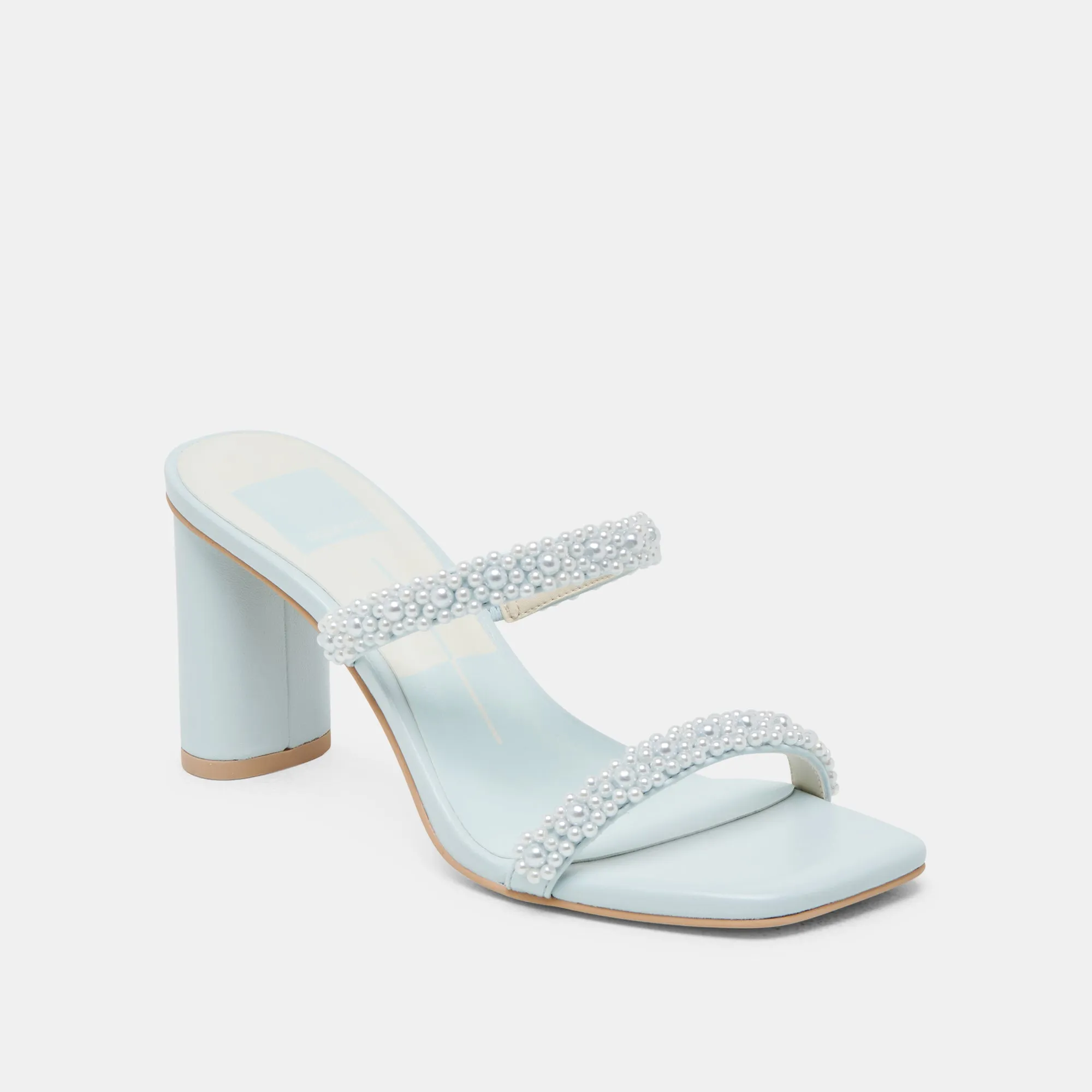 Classic Red Heels NOLAH PEARL HEELS ICE BLUE STELLA
