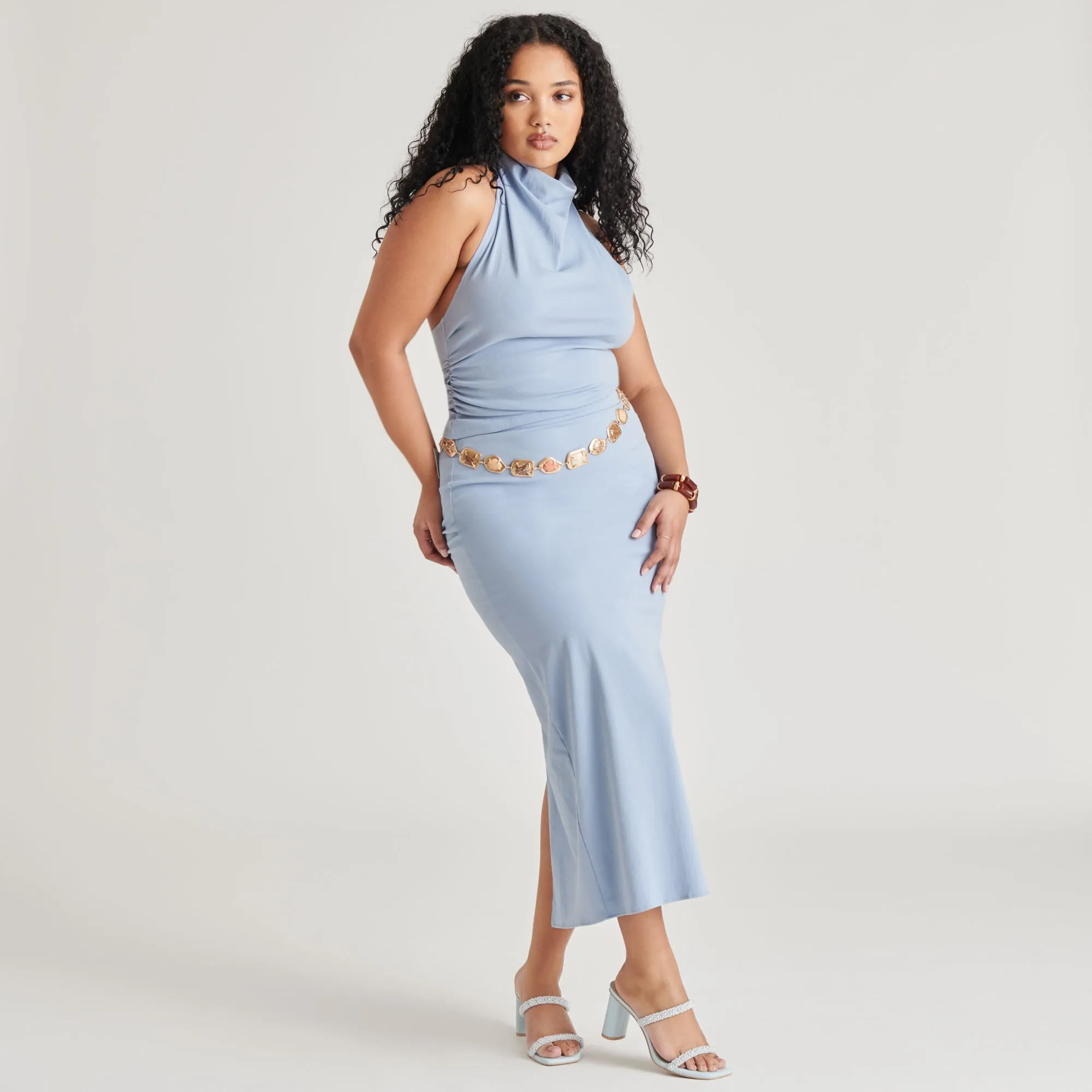 NOLAH PEARL HEELS ICE BLUE STELLA Quality