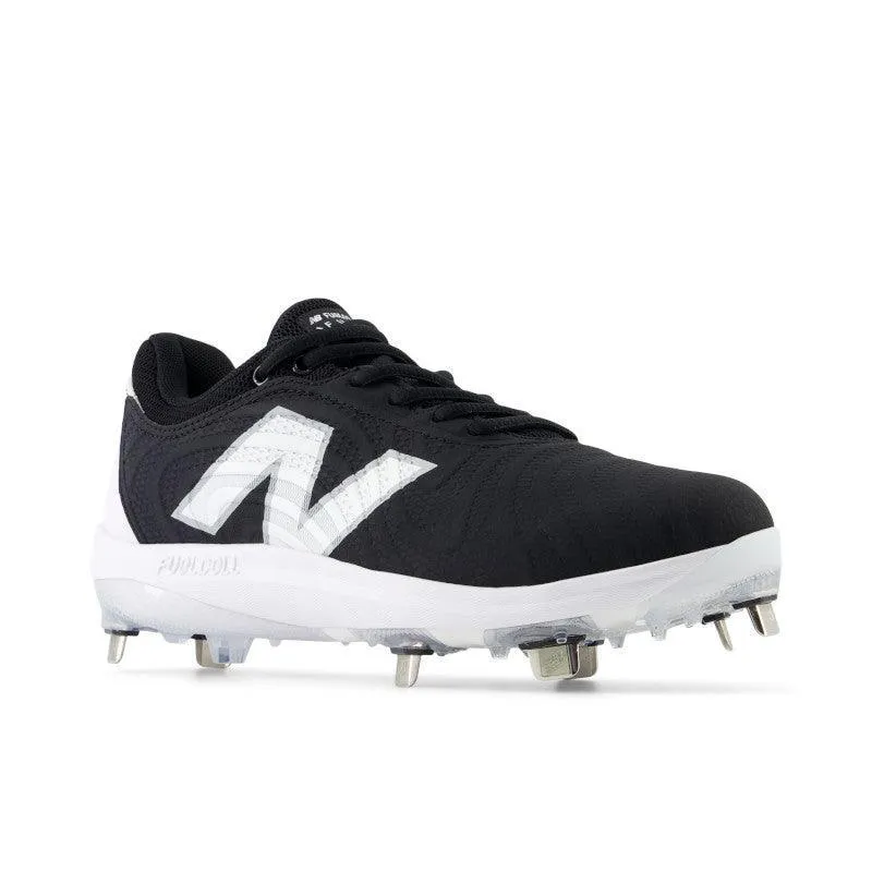 Smooth Form Impact absorption New Balance Women's FuelCell FUSE v4 Metal Fastpitch Softball Cleats - Black / Optic White - SMFUSEK4
