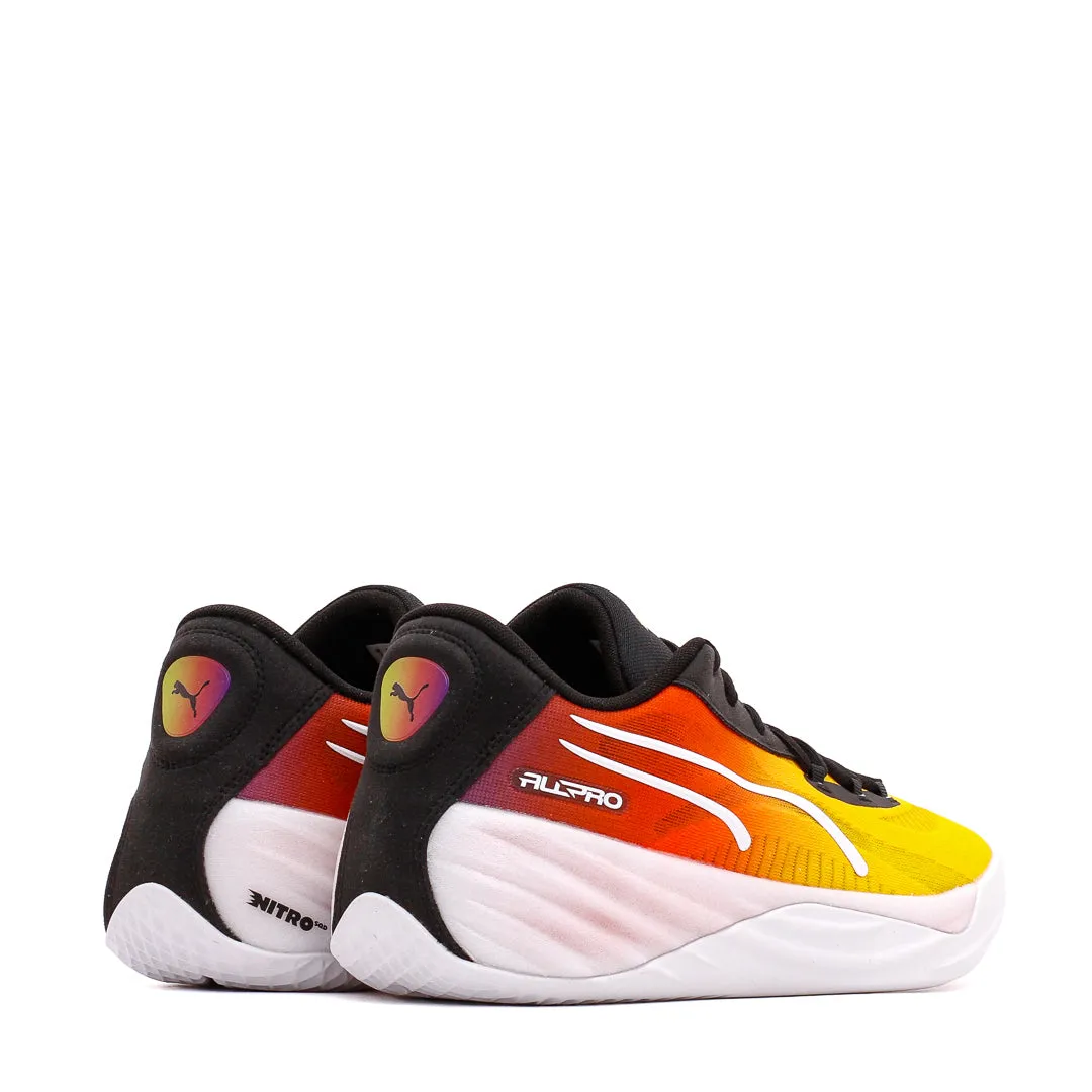 Indoor Grip Puma Basketball Men All-Pro Nitro Showtime Yellow Sizzle Purple Glimmer 309890-01