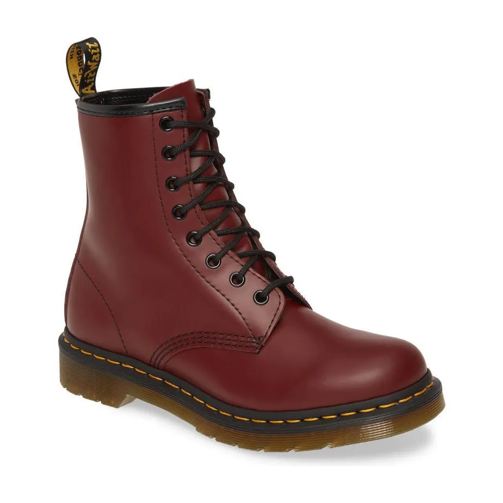 Dr. Martens Men's 1460 Cherry Red Smooth High-Quality Shoes