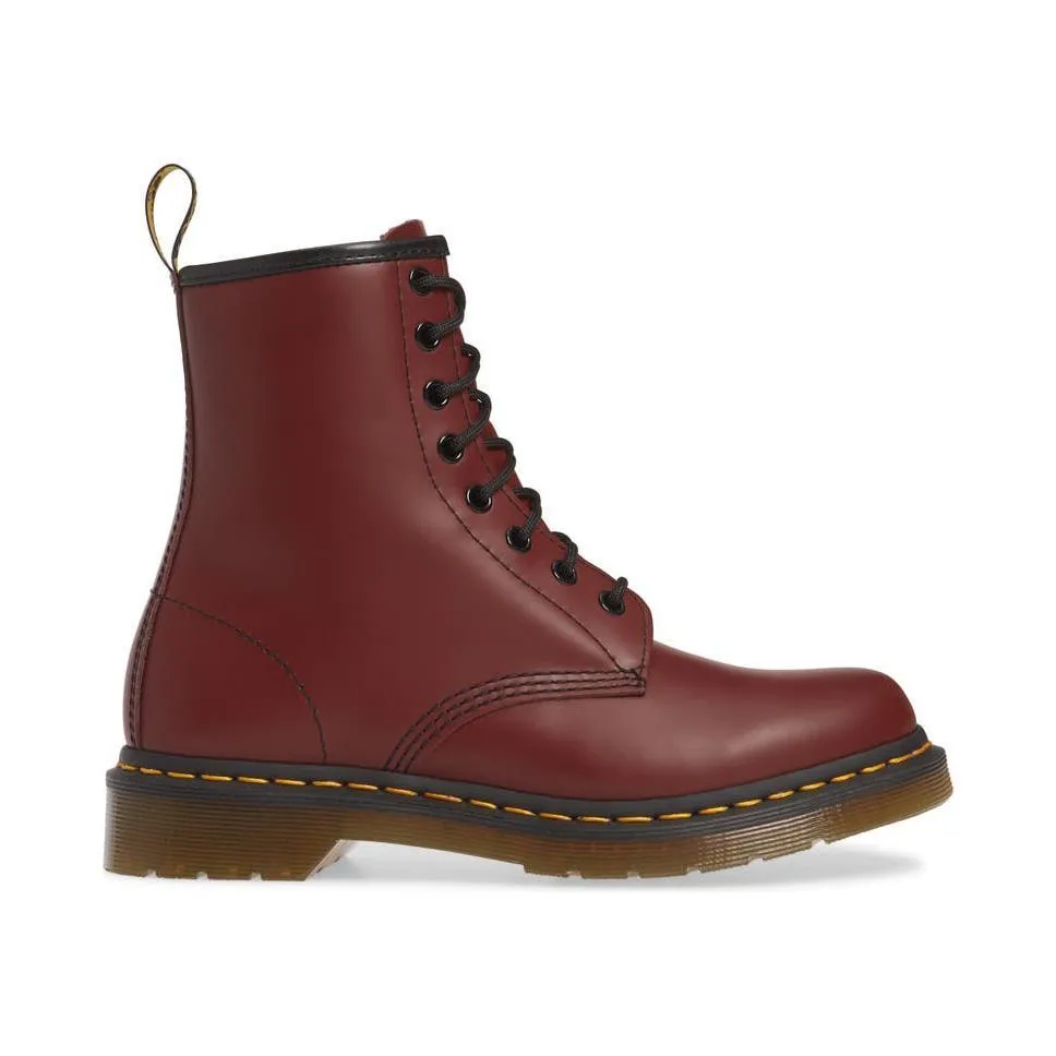 Stylish Minimal hot climate Dr. Martens Men's 1460 Cherry Red Smooth