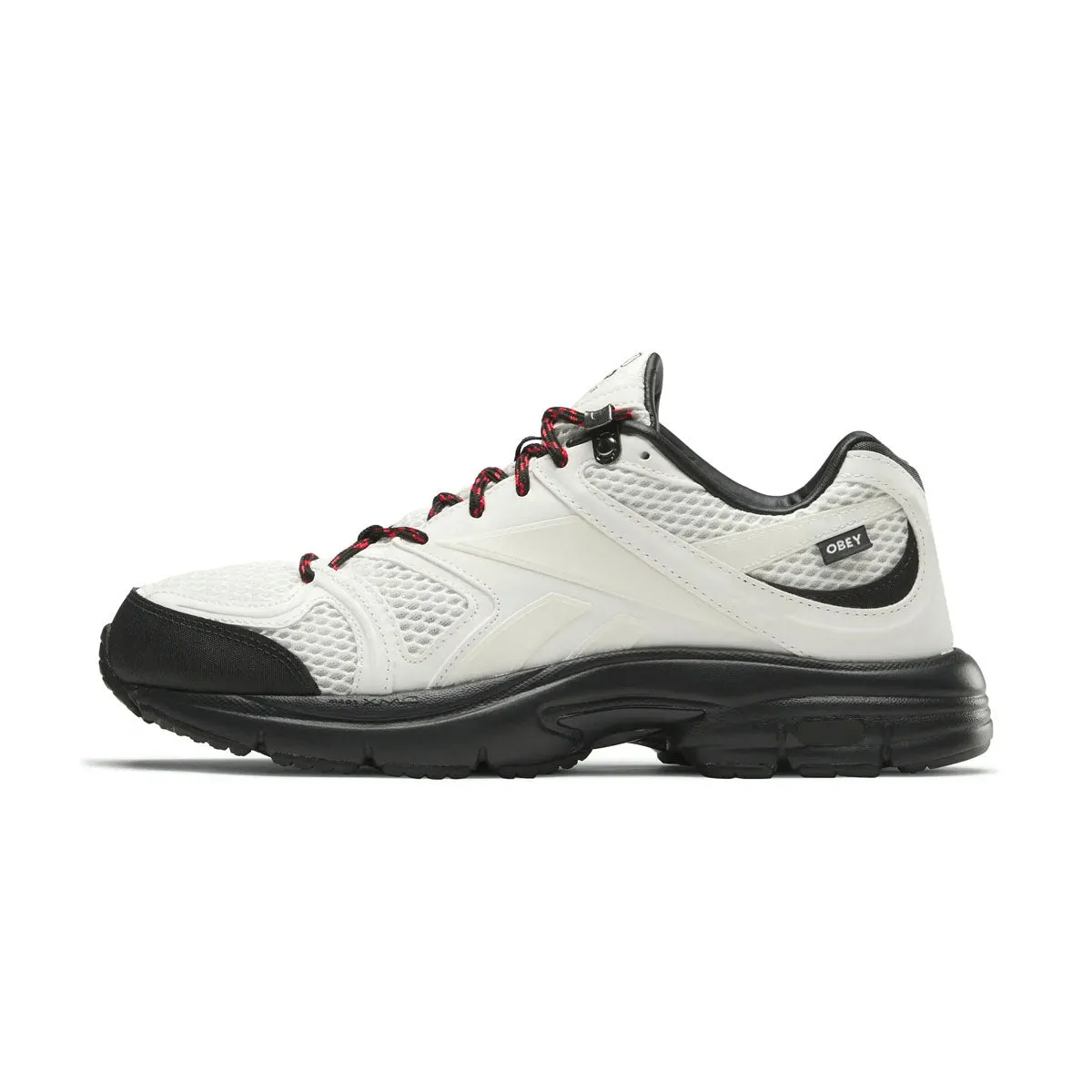Stable Stride Outdoor Fit   OBEY Premier Road Plus VI 'Chalk Black Red'
