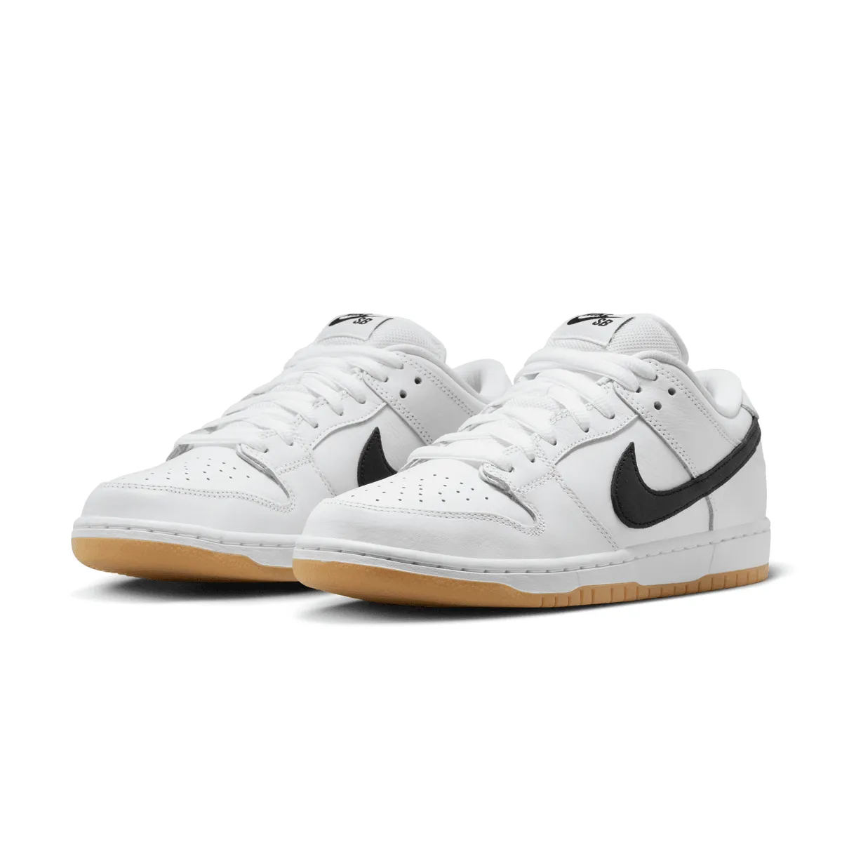 Micro Perforated Vamp SB Dunk Low Pro 'White Black Gum'