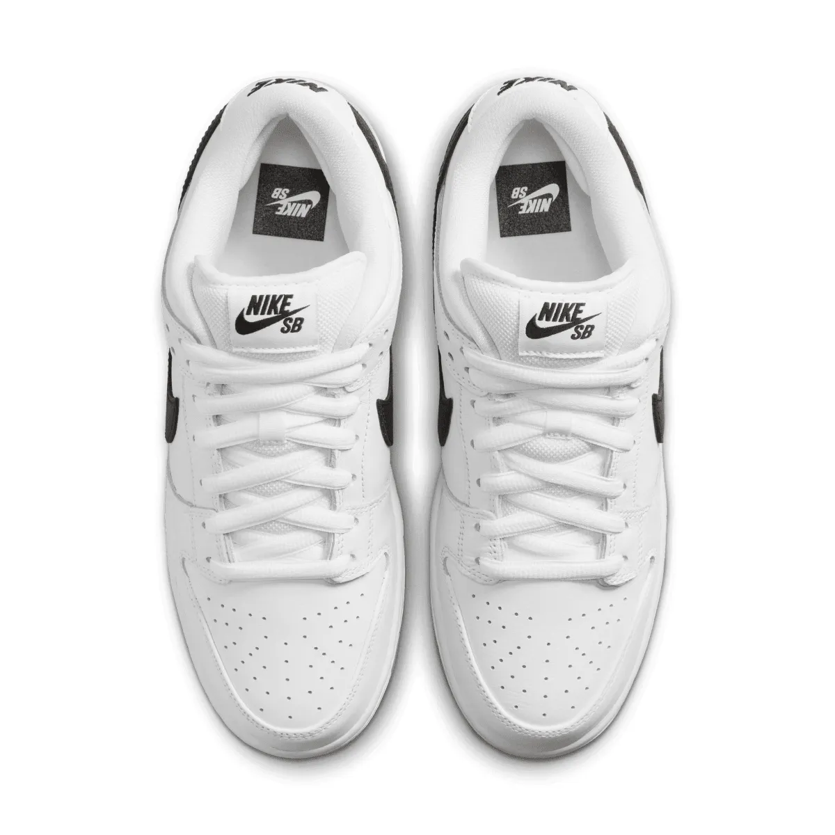 SB Dunk Low Pro 'White Black Gum' Luxurious Feel Stable Support