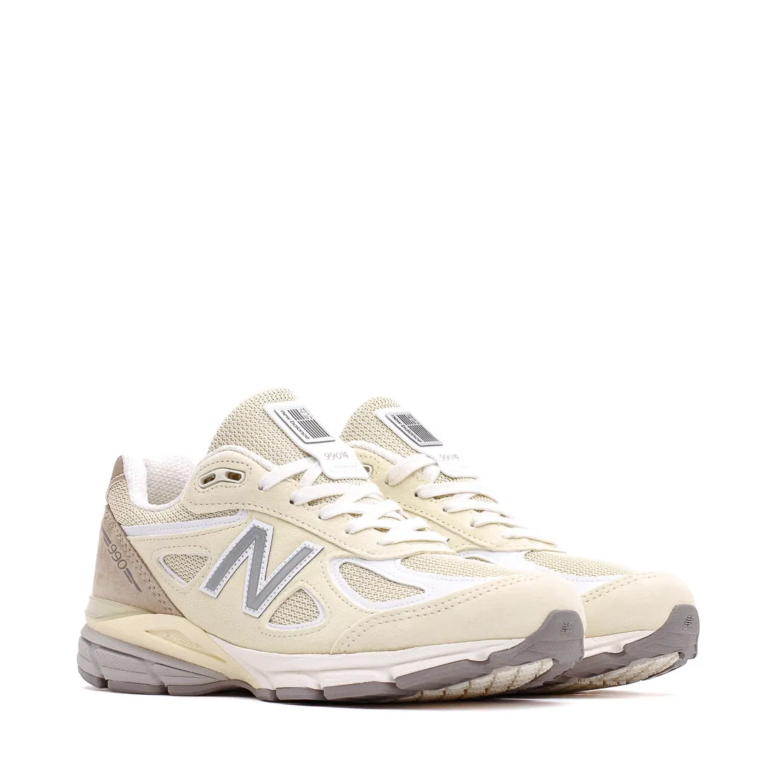 synthetic strength New Balance Unisex 990v4 Limestone Made In USA U990TE4