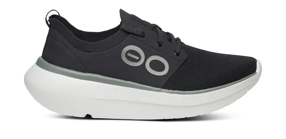OOFOS OOMY STRIDE MEN'S BLACK/WHITE men's shoe style
