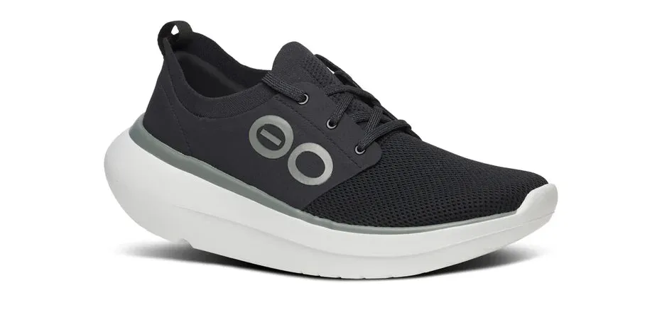 OOFOS OOMY STRIDE MEN'S BLACK/WHITE race - day - shoes