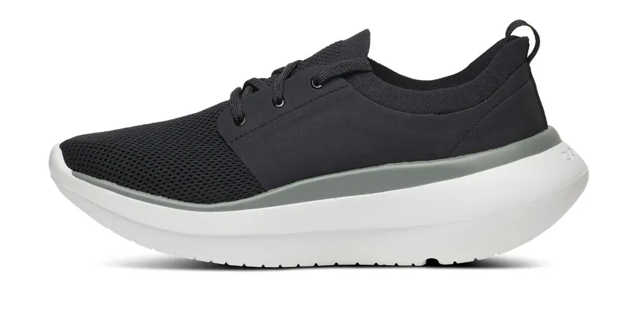 Sleek Shoes breathable fabric shoes OOFOS OOMY STRIDE MEN'S BLACK/WHITE