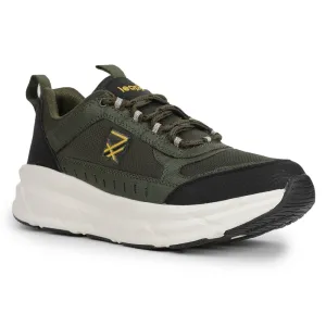 senior shoe charm velcro - design shoes Leap7x Sports Olive Green Running Shoes For Mens MOUNT-E By Liberty