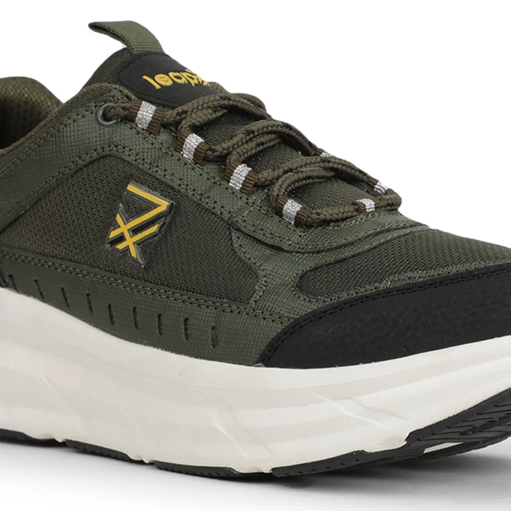 Road Training Leap7x Sports Olive Green Running Shoes For Mens MOUNT-E By Liberty