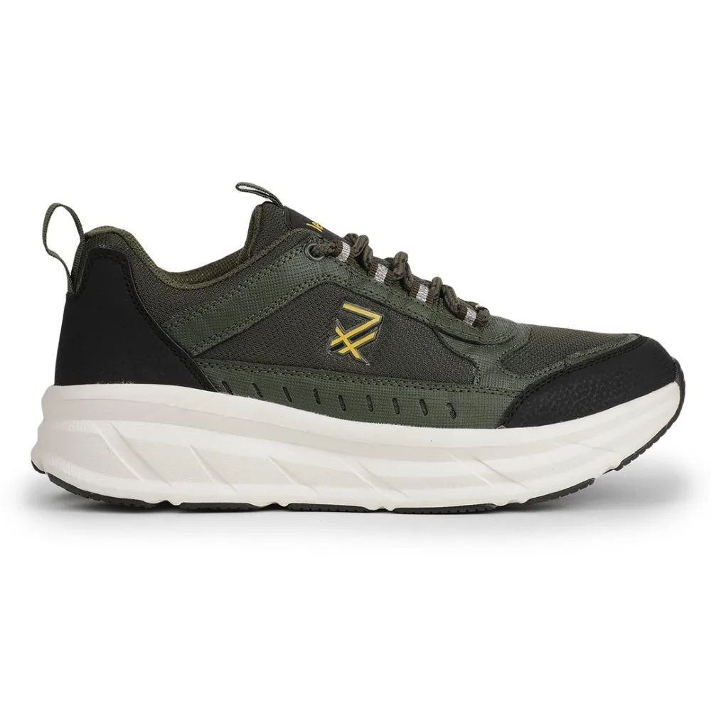 Leap7x Sports Olive Green Running Shoes For Mens MOUNT-E By Liberty relay race running option