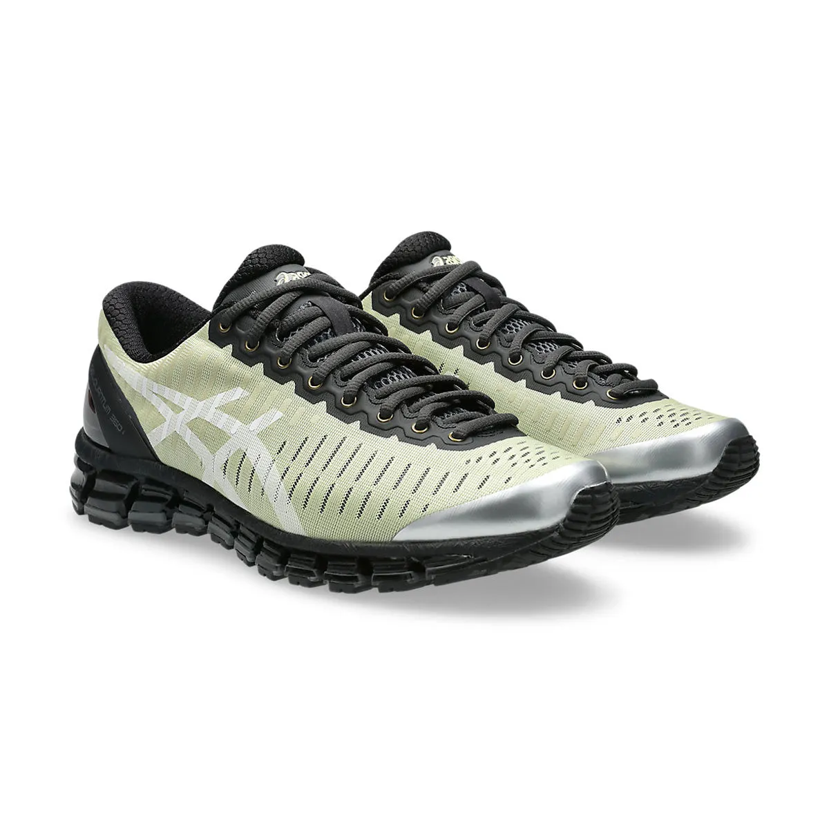 No Laces Quiet Traction   Above The Clouds GEL-Quantum 360 I 'Soft Yellow Black'
