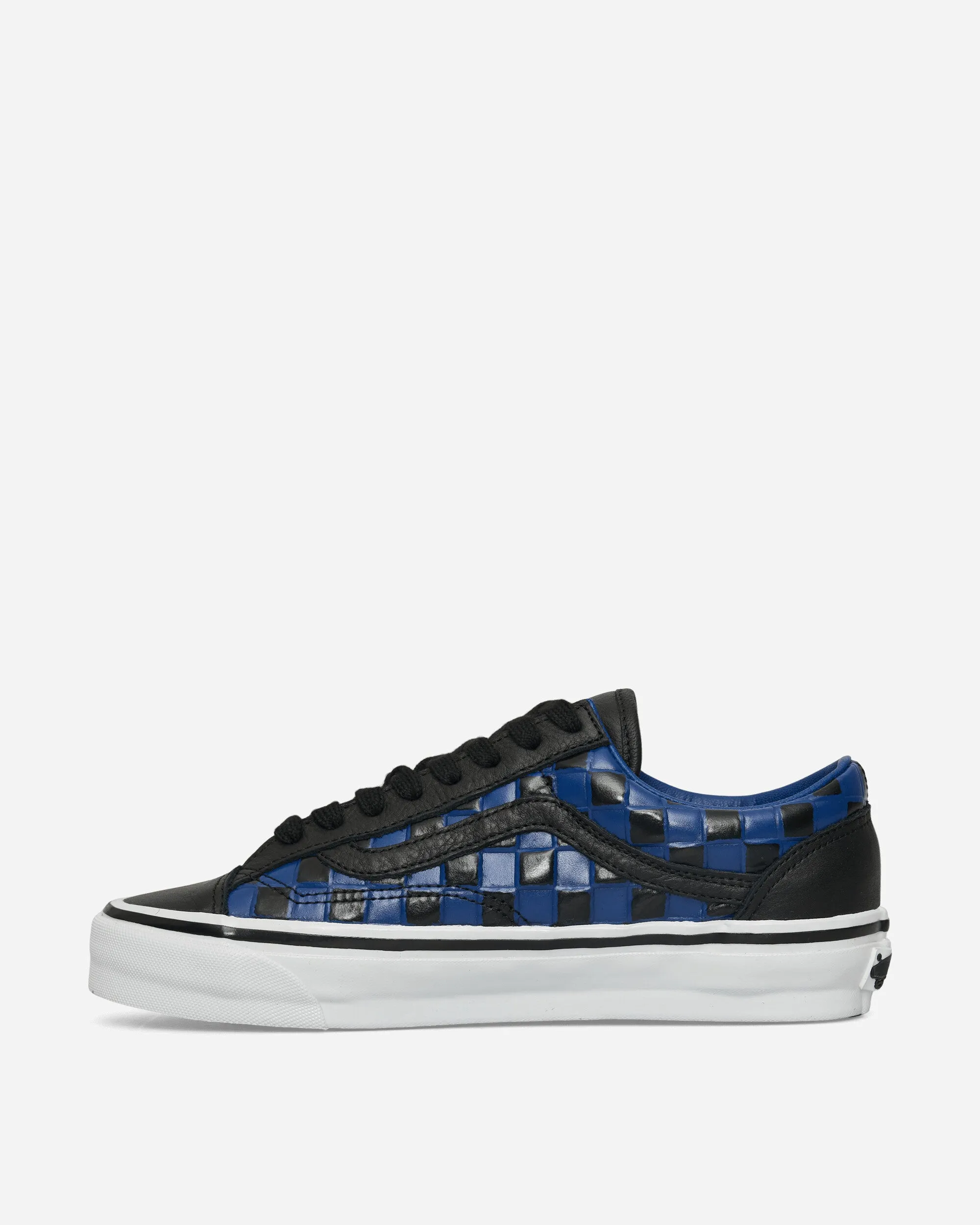 Slip Ease Low Profile Old Skool 36 Vibram Leather Check Sneakers Black / True Blue