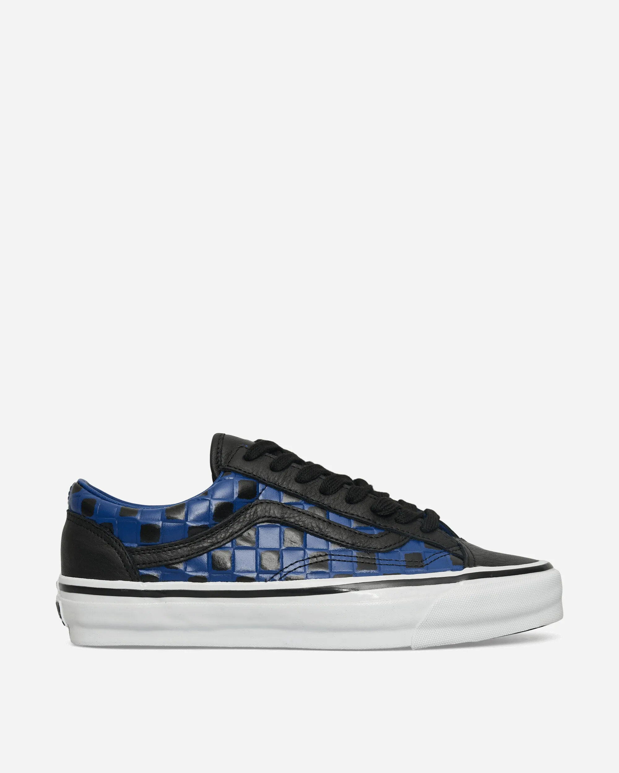 Old Skool 36 Vibram Leather Check Sneakers Black / True Blue Comfort Feel
