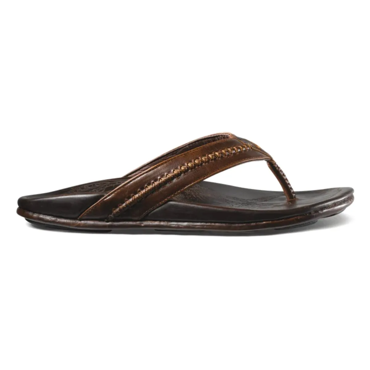 OluKai Men's Mea Ola Dark Java Durable And Comfortable