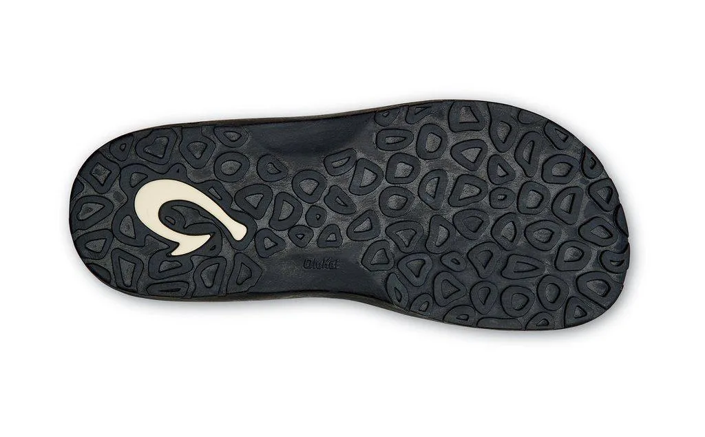 OluKai Men's Ohana Black Chic Vacation Flats