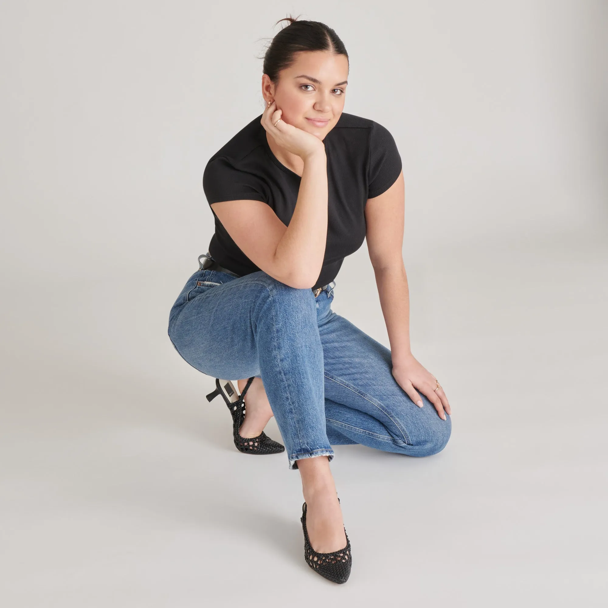 OLYMPA HEELS BLACK STELLA Minimalist