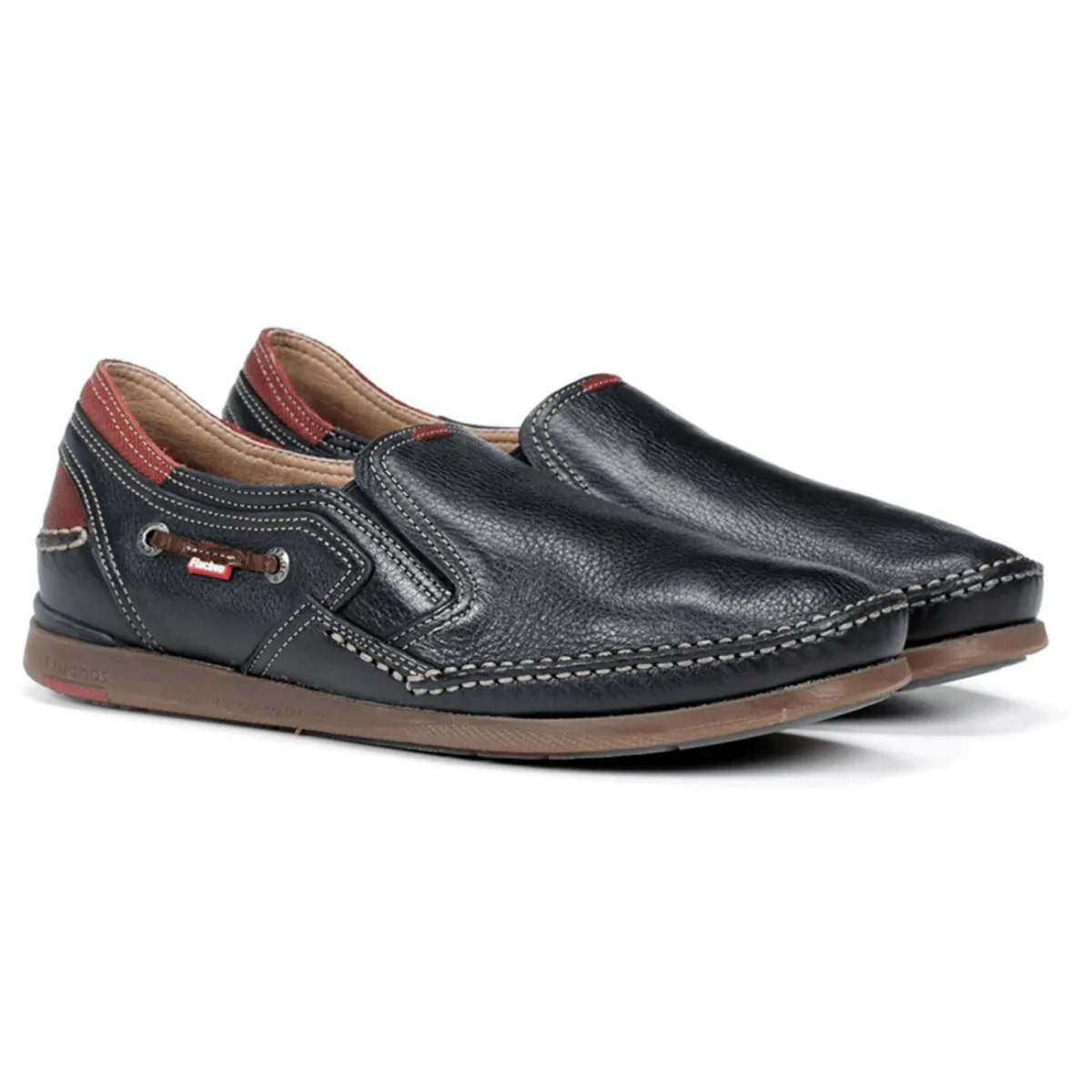 Timeless Style Footwear Dirt Walk Fluchos Men's Mariner Dark Blue Leather