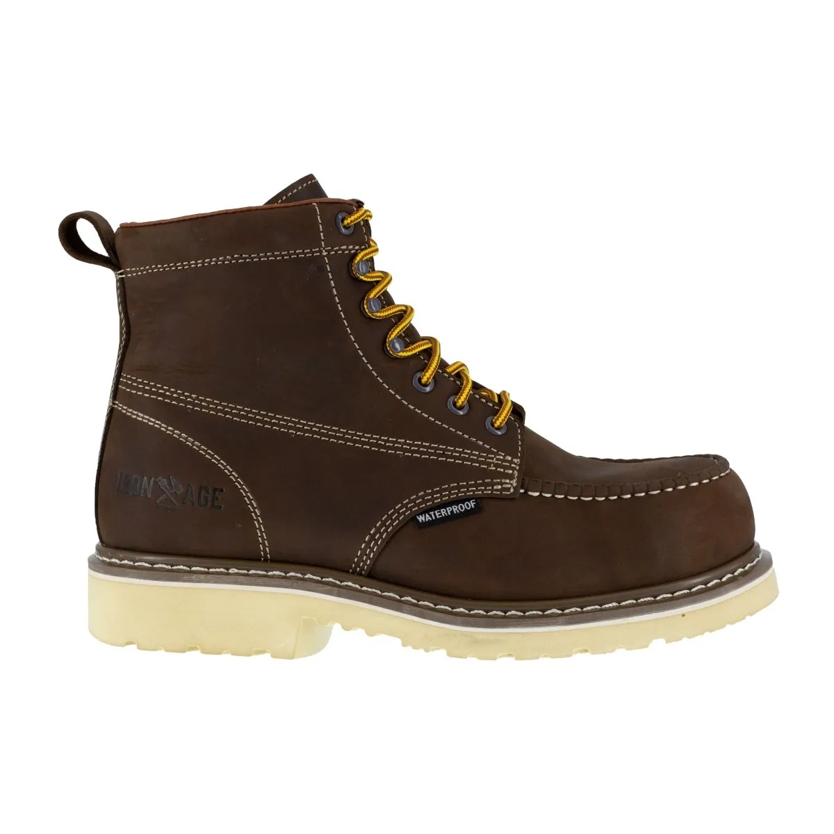 Travel Outfit Iron Age Men's Solidifier Brown IA5062 6" Waterproof Work Boot