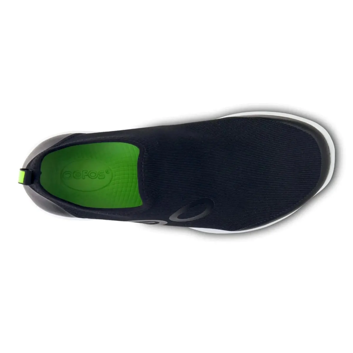 Quiet Step Sleek Detail OOFOS Men's Oomg Sport Black/White Sole