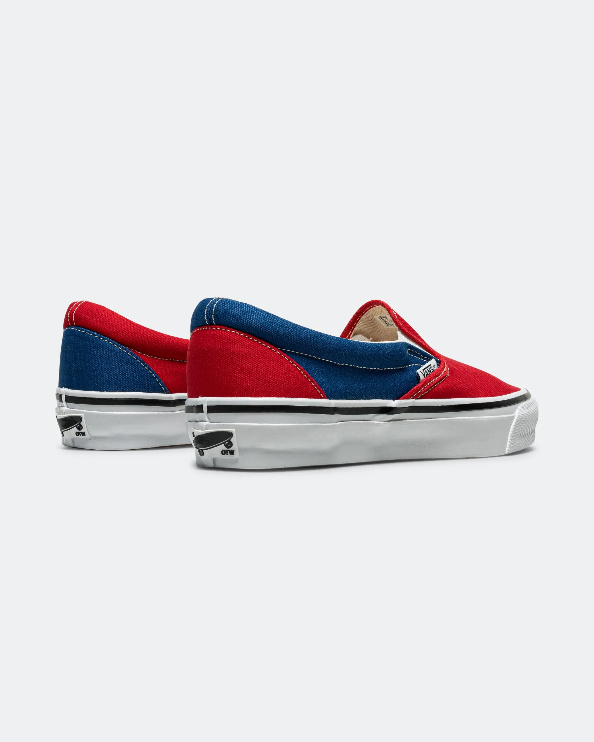 OTW Classic Slip-On 98 x Engineered Garments - Red/Navy TPU plate Foot alignment