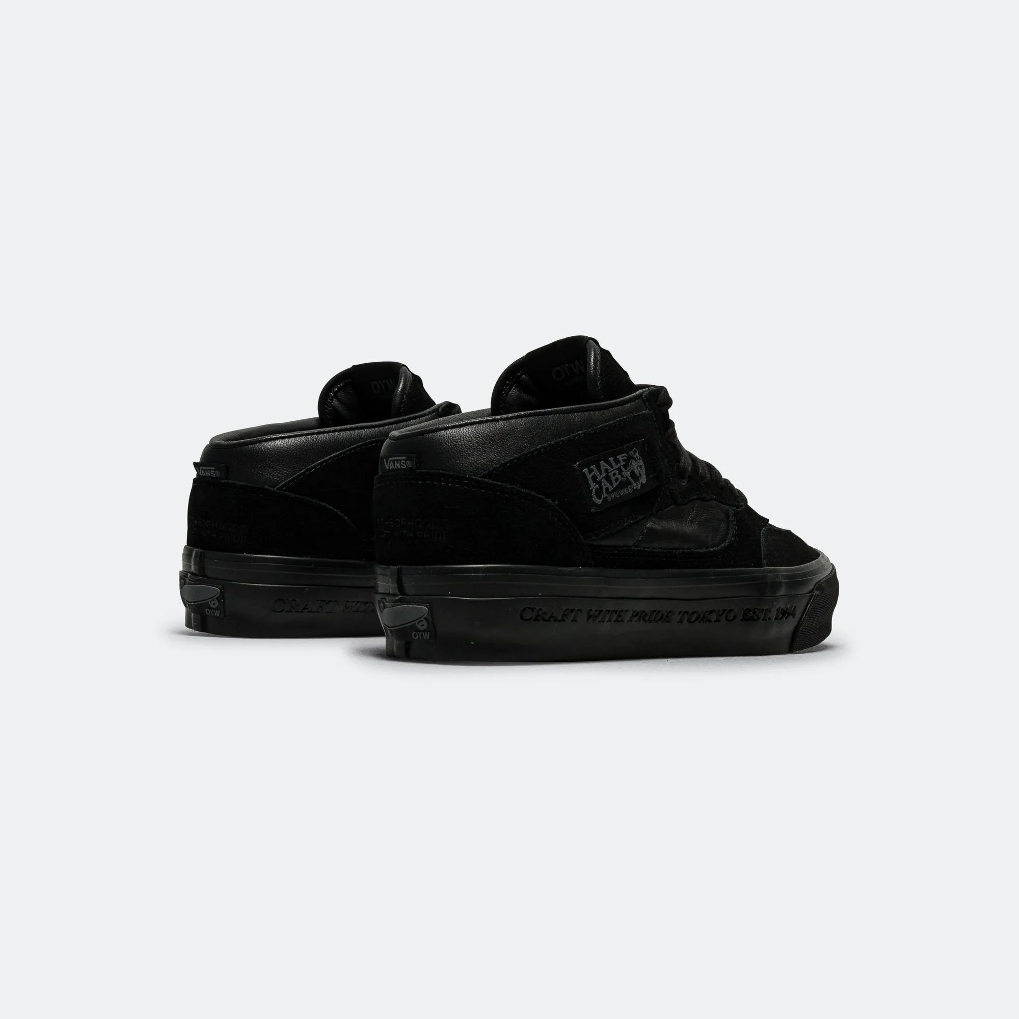 OTW Half Cab 33 x NBHD - Neighbourhood Black Asymmetric Lacing Designs
