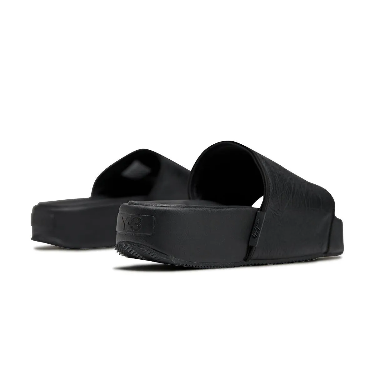 Leather Slides 'Black' Airy Mesh