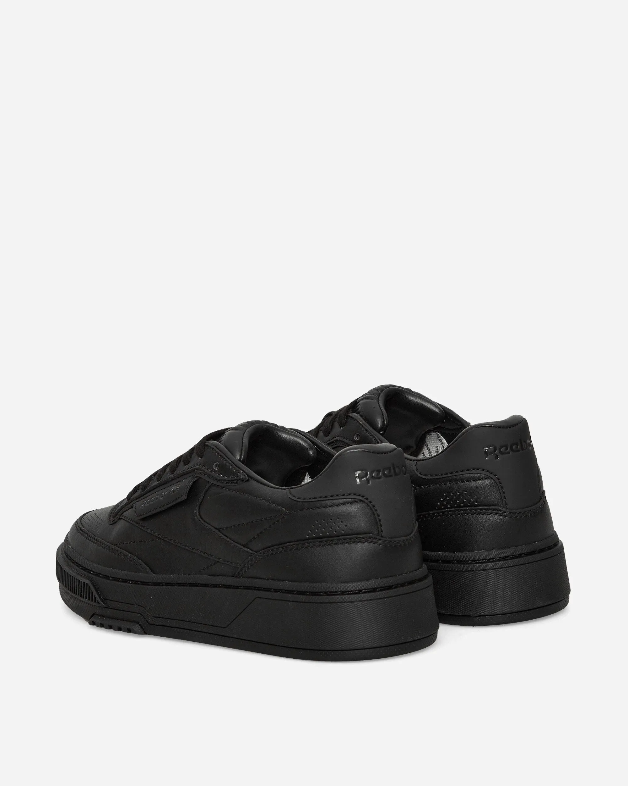 Effortless Style Club C Leather Sneakers Black