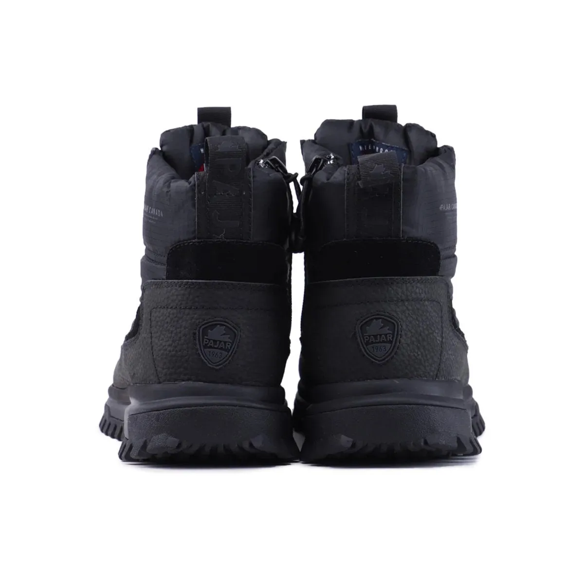 High Heel Pajar Men's Fero 2.0 Black/Black Fabric Waterproof
