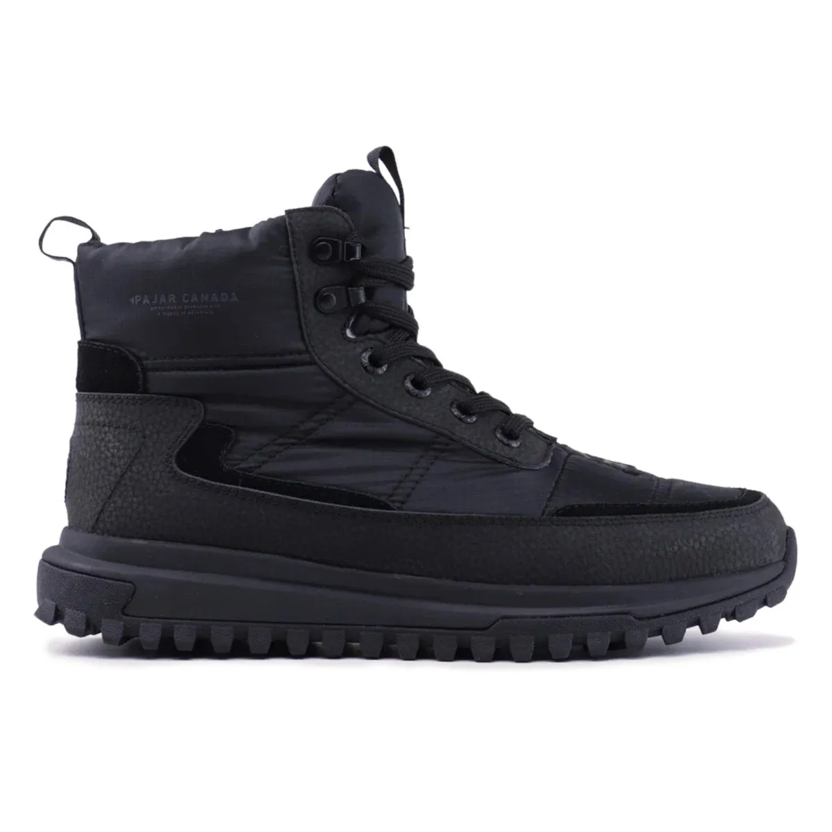 Pajar Men's Fero 2.0 Black/Black Fabric Waterproof Sea Aqua FlexibleOutsole