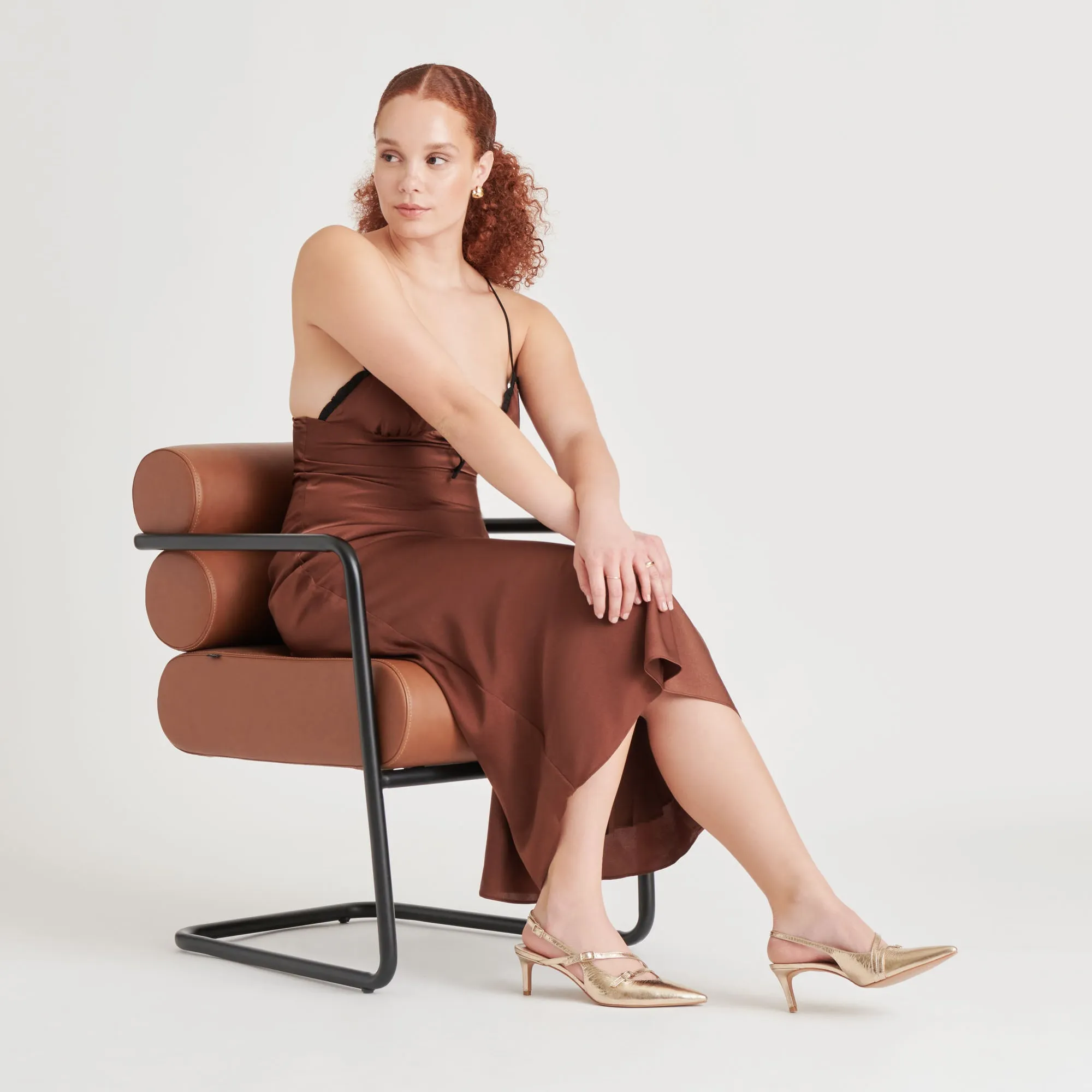 PAMLA MID HEELS LIGHT GOLD DISTRESSED LEATHER Fashion Trends